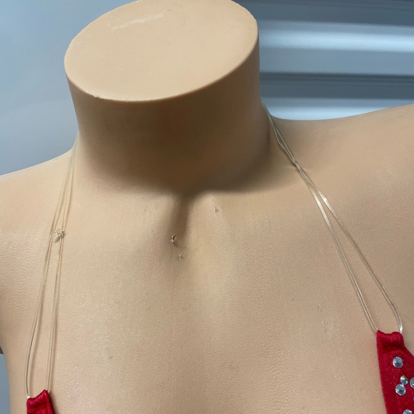 Red Rhinestone Bikini Set - Picture 6 of 11